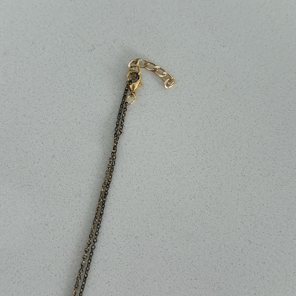 Vintage Green & Gold Gemstone Necklace - Picture 4 of 4